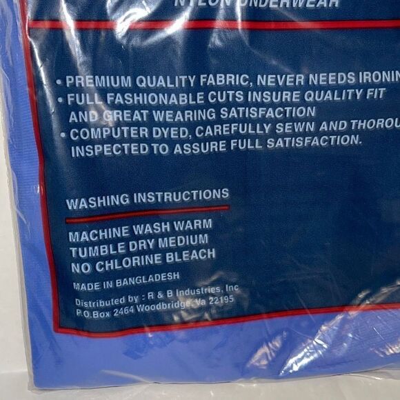 Vintage Men’s Nylon Players Boxers Sz 4XL NIP - Picture 8 of 8